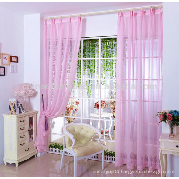 Hot sale european sheer curtains pink sheer curtain fabric